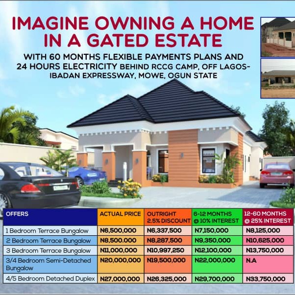 RCCG Deluxe Bungalows