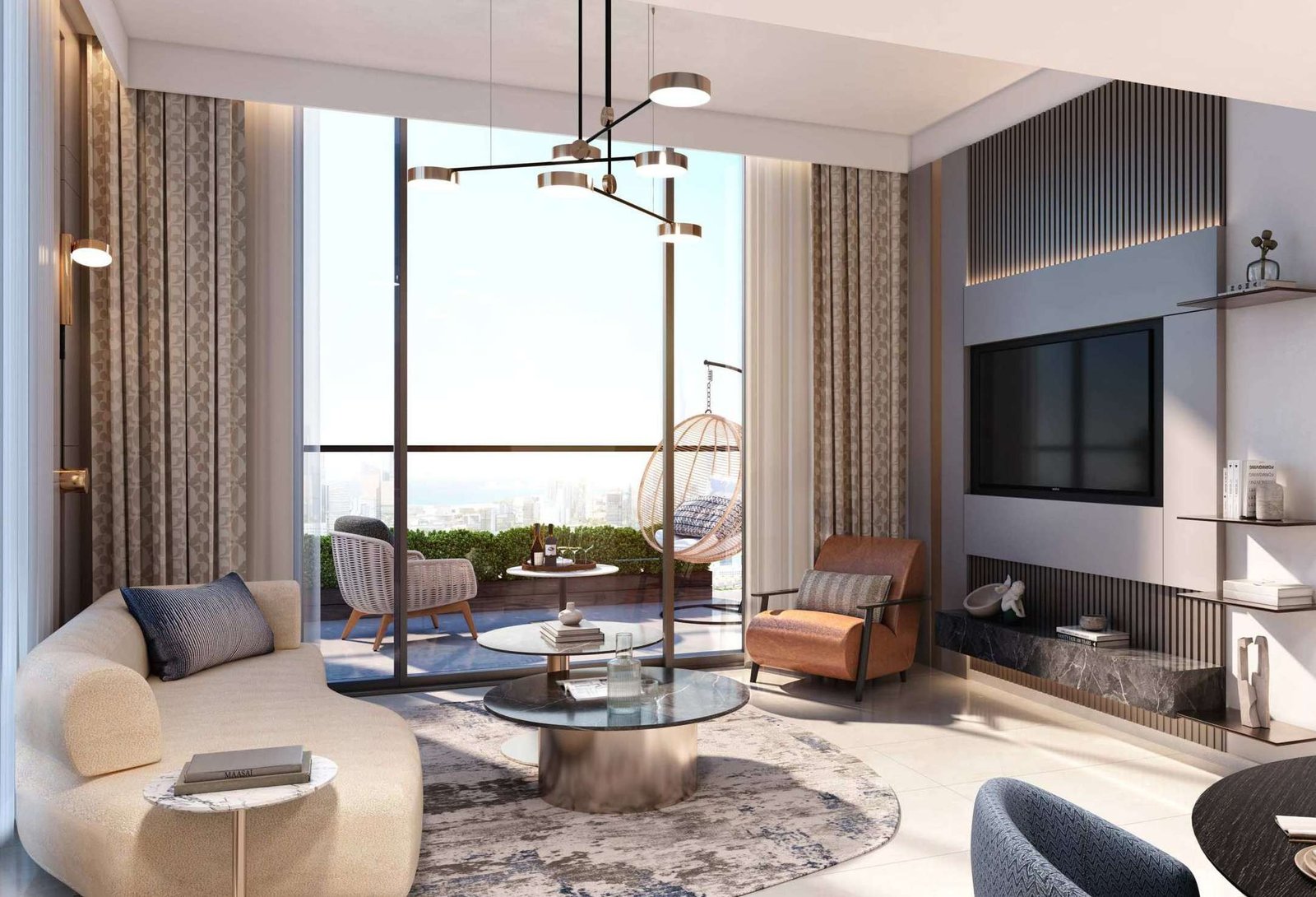 02-azizi-milan-3-bedroom-living-room Azizi Milan | 3 Bedroom Apartment for Sale, Dubai