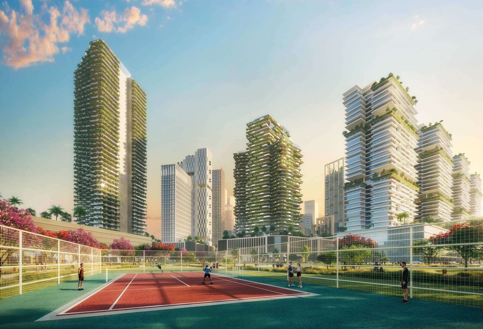 10-azizi-milan-sports-court Azizi Milan | 3 Bedroom Apartment for Sale, Dubai